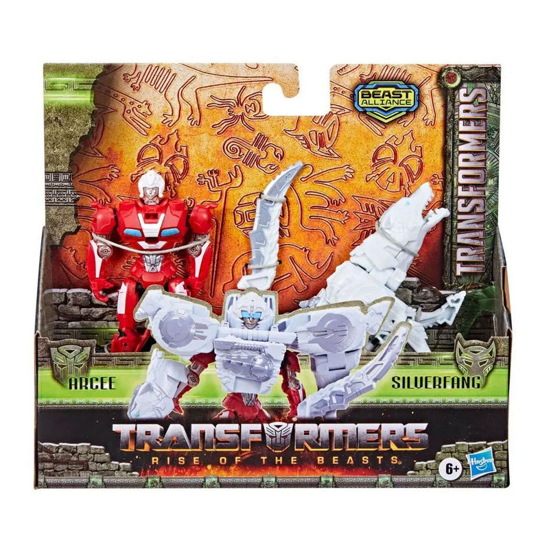 Transformers Rise of the Beasts Beast Combiner Actiefiguren - Arcee & Silverfang