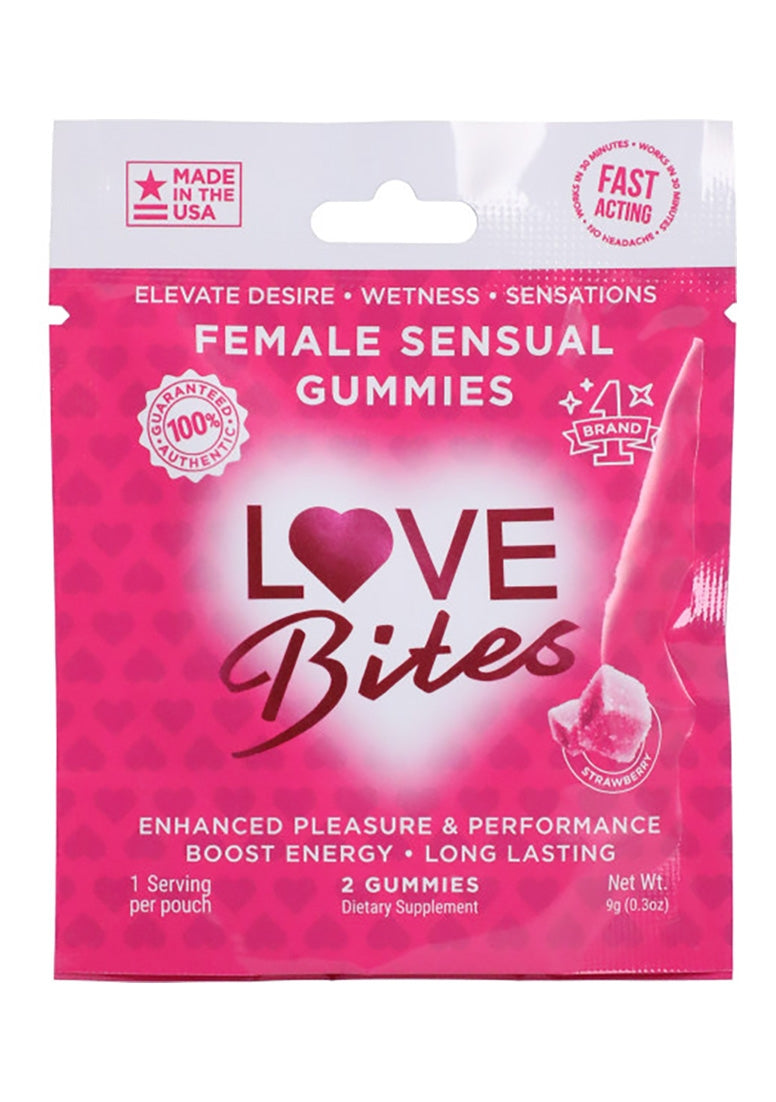 Female Sensual Gummies - 12 pack - 2 pcs per pack - 9 gram