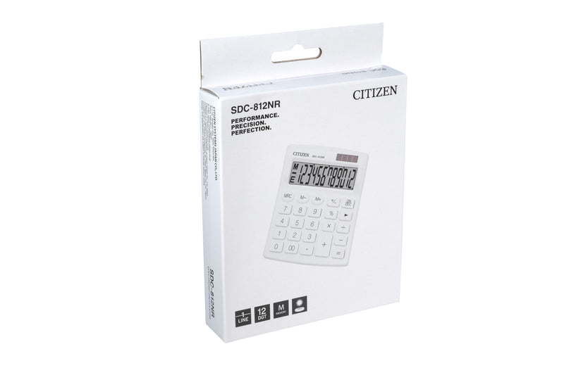 Citizen CI-SDC812NRWHE Calculator SDC812NRWHEdesktop BusinessLine White