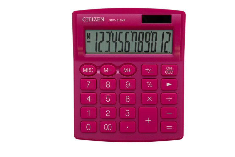 Citizen CI-SDC812NRPKE Calculator SDC812NRPKEdesktop BusinessLine Pink