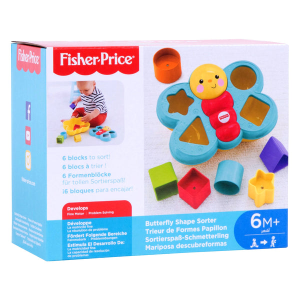 Fisher Price Vlinder Vormensorteerder + 6 Blokjes