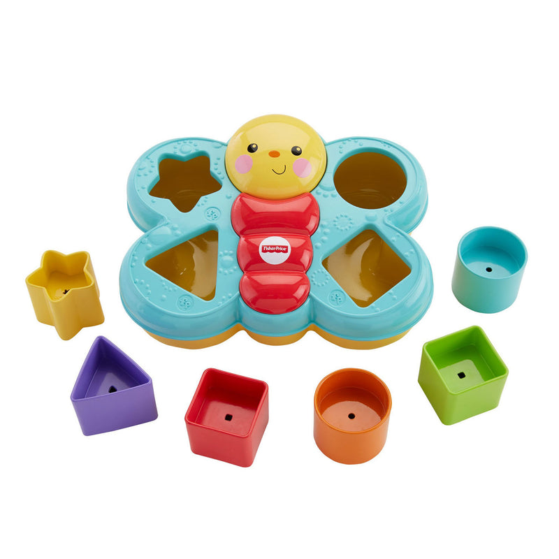 Fisher Price Vlinder Vormensorteerder + 6 Blokjes