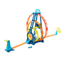 Hot Wheels Track Builder Driedubbele Loopingset + Auto