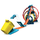 Hot Wheels Track Builder Driedubbele Loopingset + Auto
