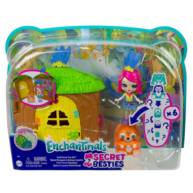 Enchantimals Geheime Besties Peeki Papagaai Boomhut