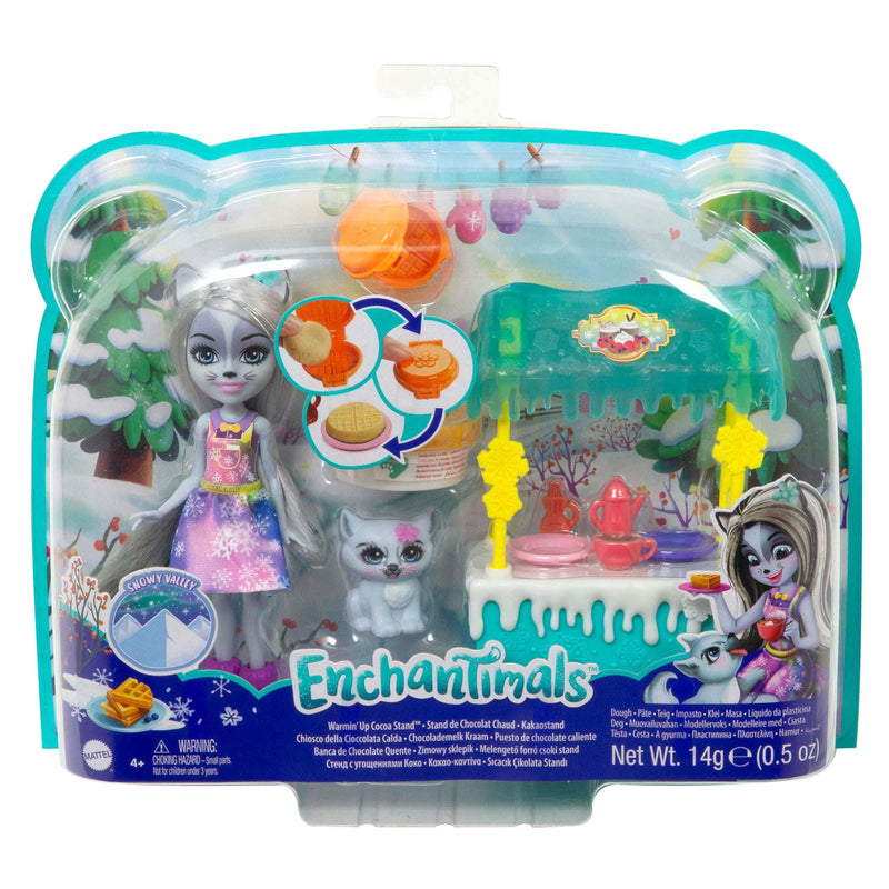 Enchantimals Chocoladestand Hawna Husky Slagroom Poppen
