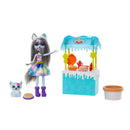 Enchantimals Chocoladestand Hawna Husky Slagroom Poppen