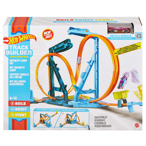 Hot Wheels Track Builder Infinity Loop Kit + Auto