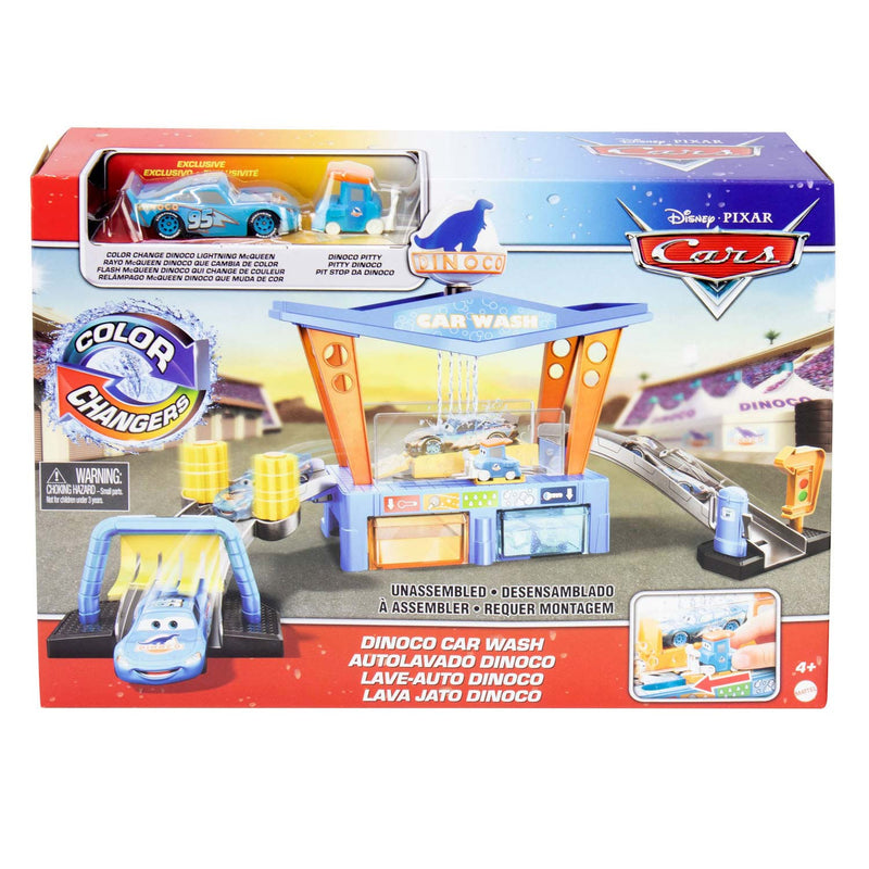 Cars Color Change Dinoco Autowasserette Speelset