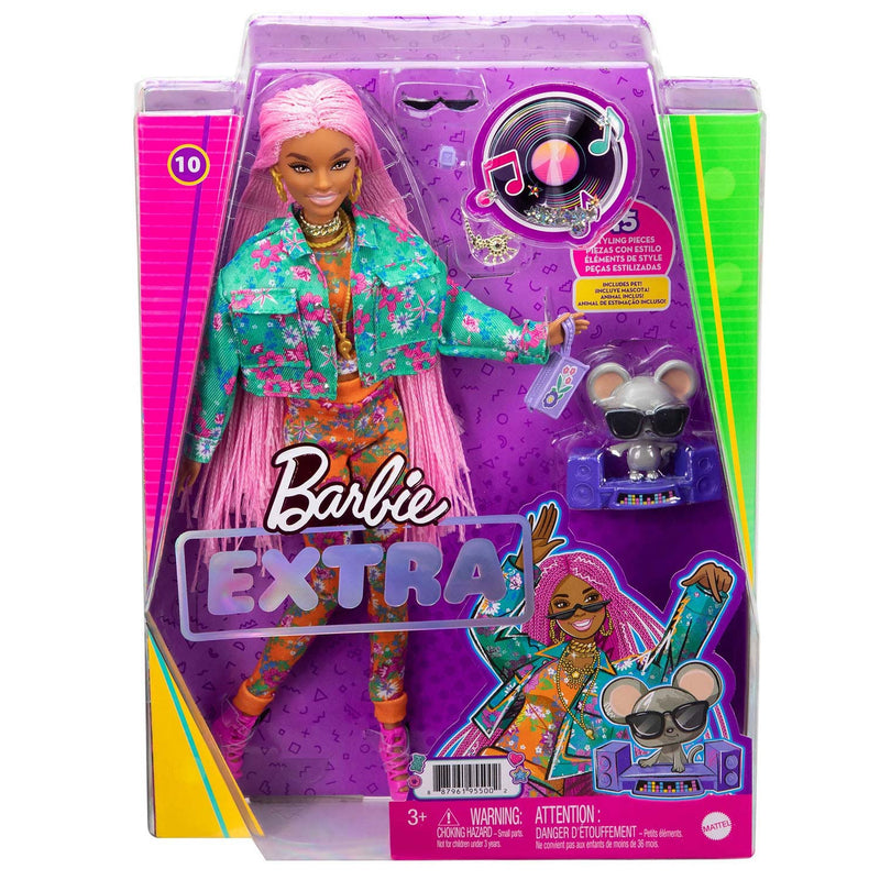 Barbie Extra Pink Braids Pop + Accessoires