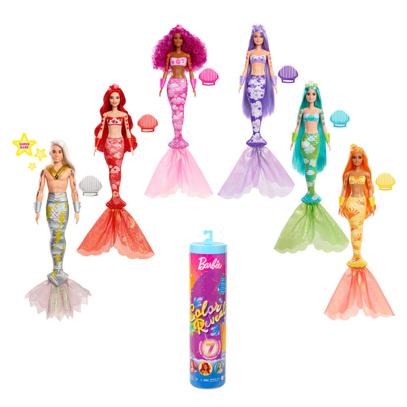 Barbie Color Reveal Pop - Regenboog Zeemeermin Series