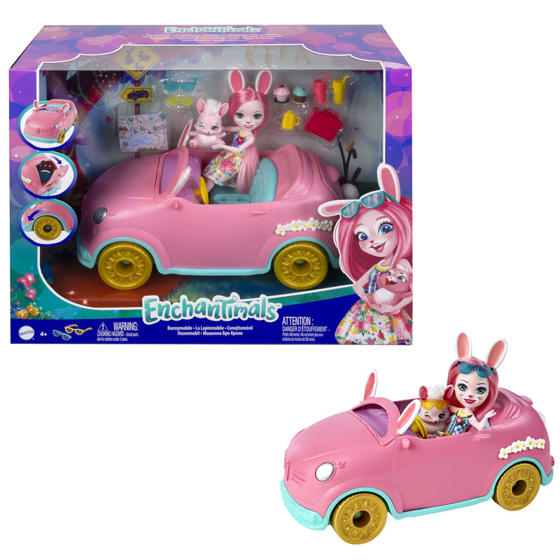 Enchantimals Konijn met Voertuig