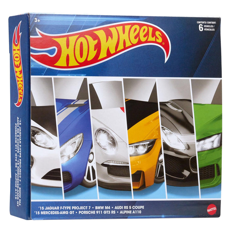 Hot Wheels European Car Culture Themed Multipack, 6st.