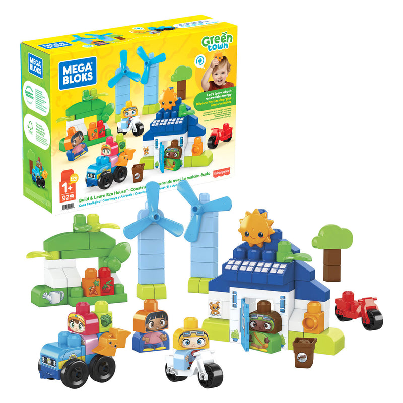 Mega Bloks Green Town Build en Learn Eco House