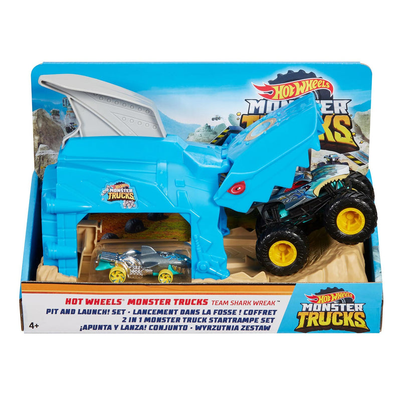 Hot Wheels Monster Trucks - Team Shark Wreck Lanceerbaan