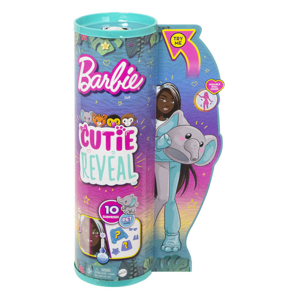 Barbie Cutie Reveal Jungle Series Olifant