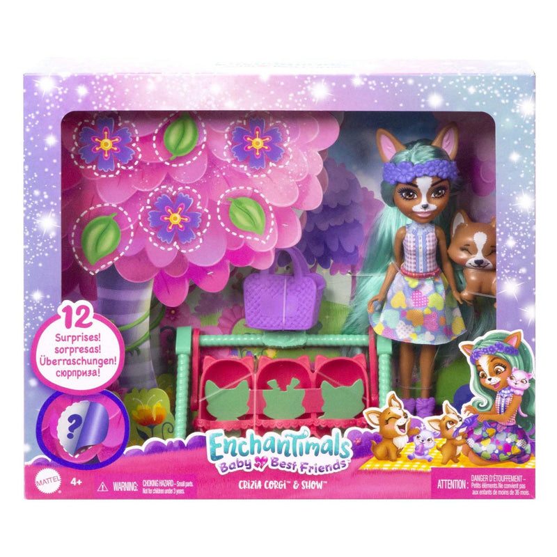Enchantimals Baby Best Friends Pop - Crizia Corgi en Show