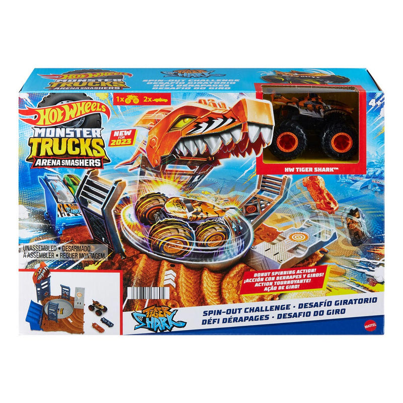 Hot Wheels Monster Trucks Arena Smash Spin-out Challenge Speelset