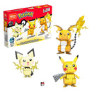 Mega Construx Pokemon Bouwset - Build and Show Pikachu Evolution Trio