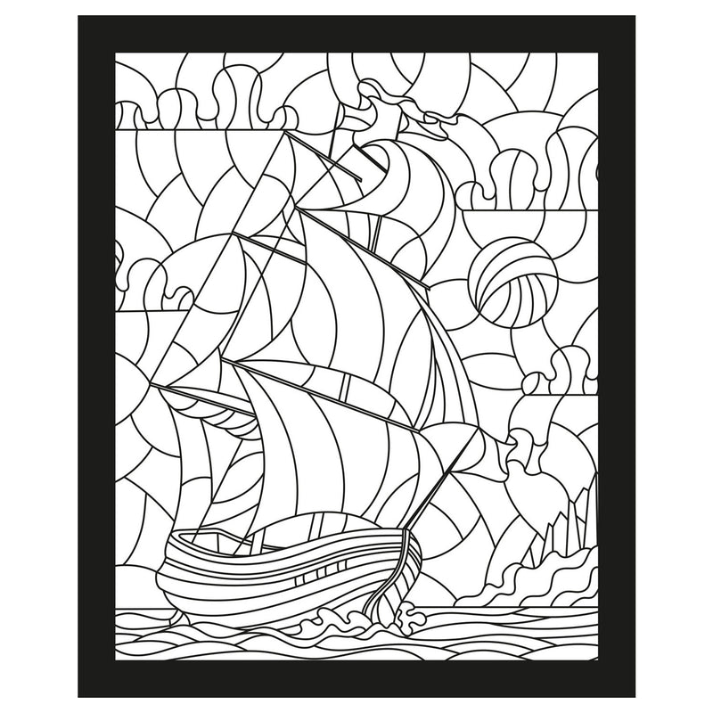Glas in Lood Kleurboek - Reizen