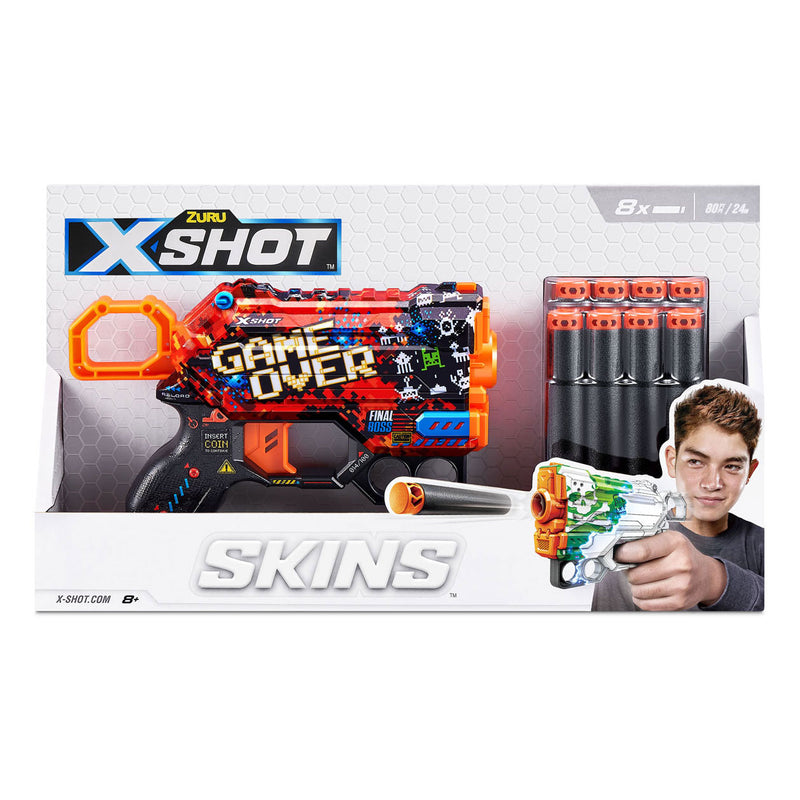 X-Shot Skins Menace met 8 Darts