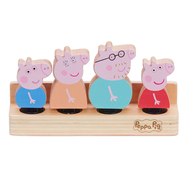 Peppa Pig Houten Familie Figuren 4 Stuks