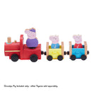 Peppa Pig Houten Trein met Opa Pig Speelfiguur