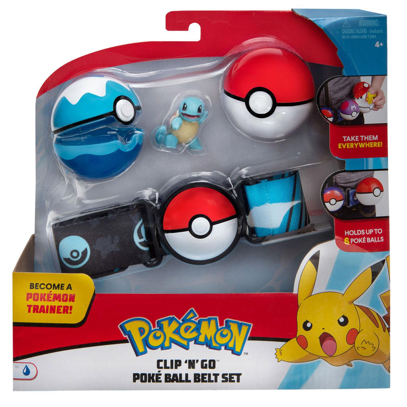 Pokémon Clip n Go Ball Belt Set Squirtle