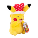 Pokémon Pluchen Knuffel Kerstmuts Pikachu, 24cm
