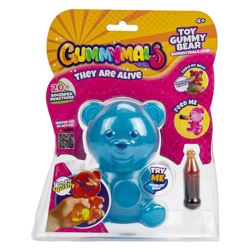 Gummymals Gummy Bear 12 cm + Licht en Geluid Blauw
