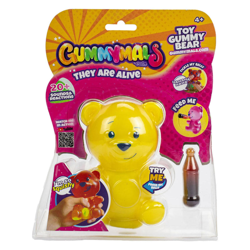 Jiggly Pets Gummymals Gummy Bear 12 cm + Licht en Geluid Geel