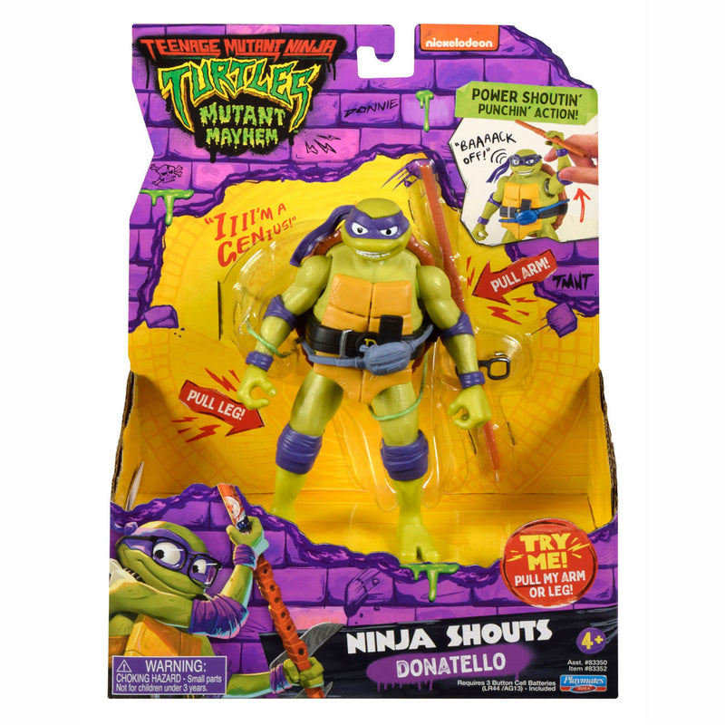 TMNT Mutant Mayhem Ninja Shouts figure - Donatello