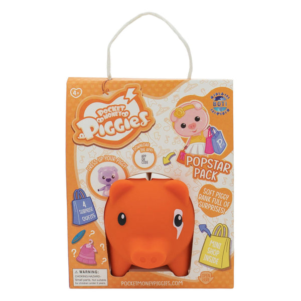 Pockey Money Piggies Speelfiguur met Spaarpot  - Popstar Pack