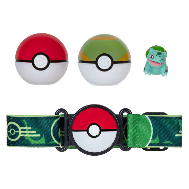 Pokémon Clip 'N' Go Poke Ball met Riem Speelset, 4dlg.