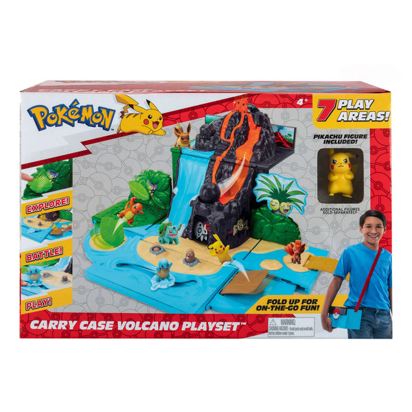 Pokémon Meeneemkoffer Vulkaan met Pikachu Speelset
