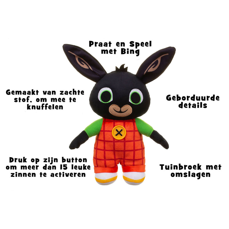 Pratende Bing Interactieve Knuffel 30 cm