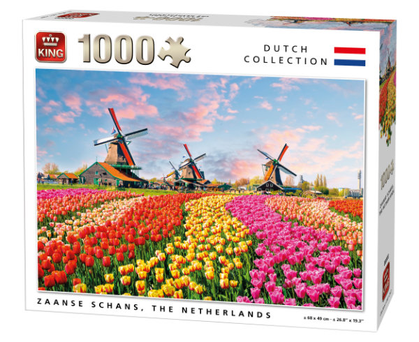 King Puzzel Dutch Collection Zaanse Schans 1000 Stukjes