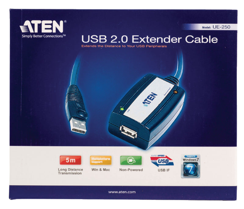Aten At-ue250 Usb 2.0 Verlengkabel 5,00 M