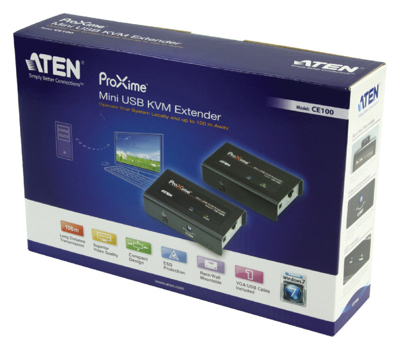Aten At-ce100 Mini Usb Kvm Extender