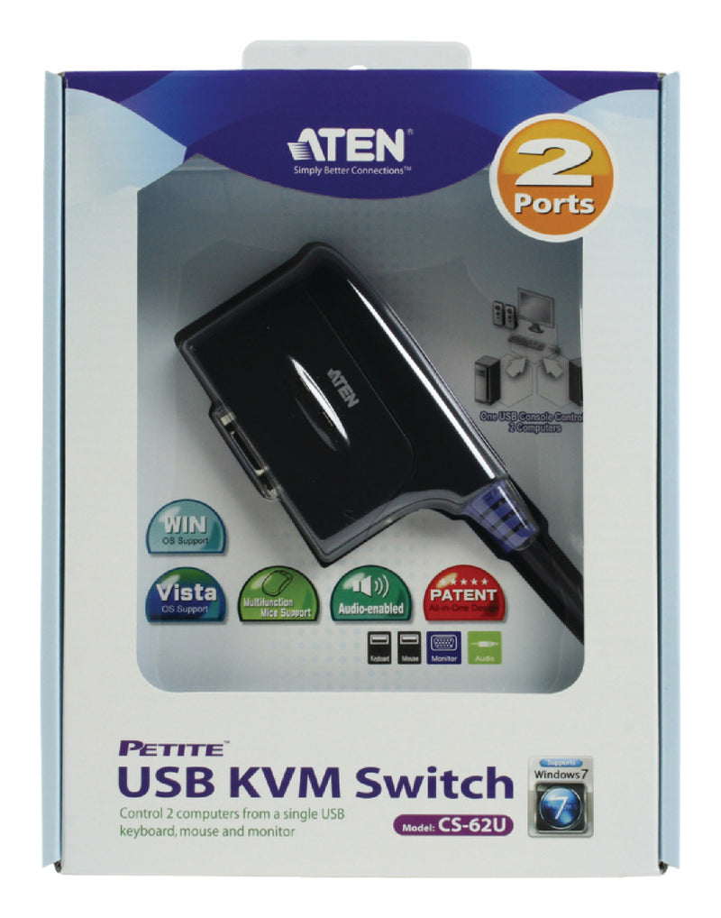 Aten At-cs62u 2-poorts Kvm Schakelaar