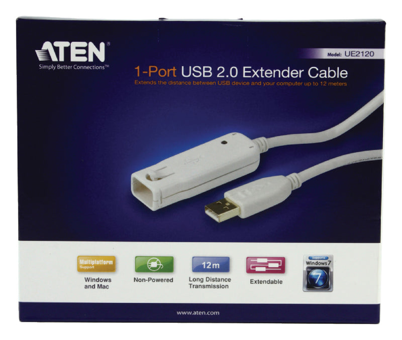 Aten At-ue2120 1 Poort Usb 2.0 Verlengkabel
