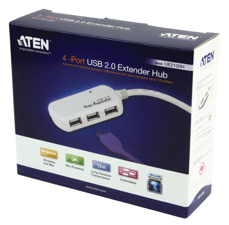 Aten At-ue2120h 4-poorts Usb 2.0 Extender Hub
