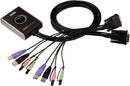 Aten At-cs682 2-poorts Usb Kvm Schakelaar met Audio