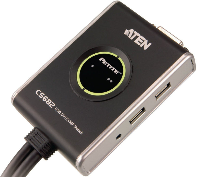 Aten At-cs682 2-poorts Usb Kvm Schakelaar met Audio