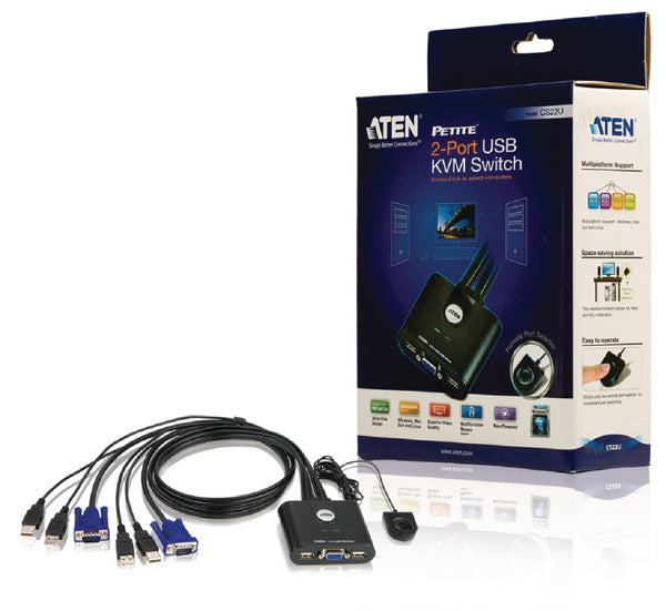 Aten At-cs22u-at 2-poorts Usb Kvm Schakelaar