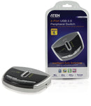 Aten US421A-AT 4-poorts Usb Schakelaar Zilver