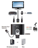 Aten AT-CS692 Easy Kvm Switch Hdmi 2 Port Hdmi Usb 2.0