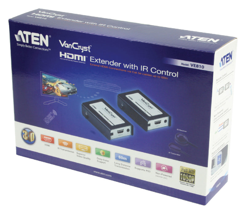 Aten At-ve810 Hdmi Verlenger + Ir Functie