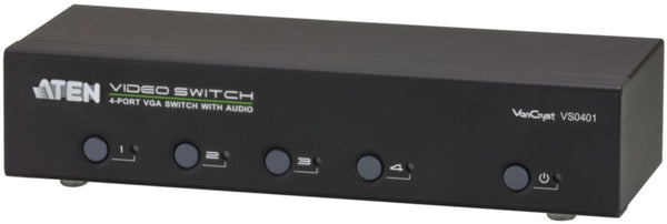Aten At-vs0401 4-poorts Vga-audio/videoschakelaar