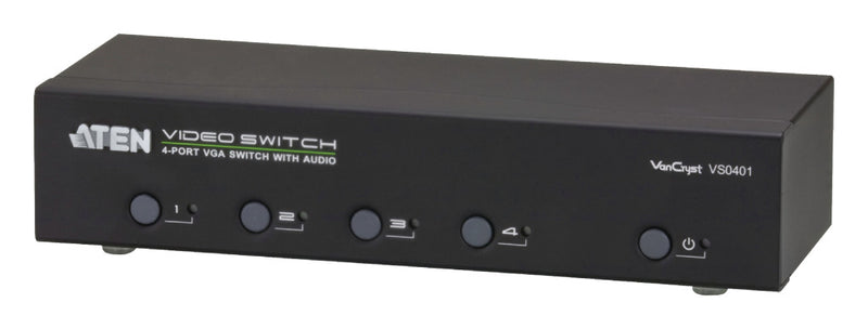 Aten At-vs0401 4-poorts Vga-audio/videoschakelaar
